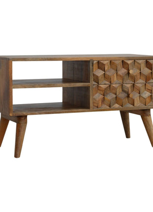 Cube Carved Media Unit