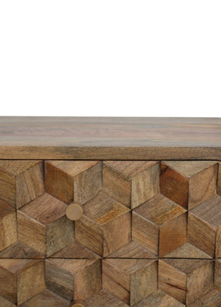 Cube Carved Media Unit