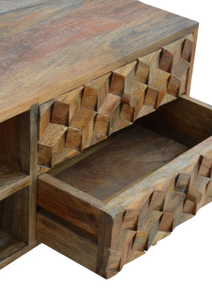 Cube Carved Media Unit