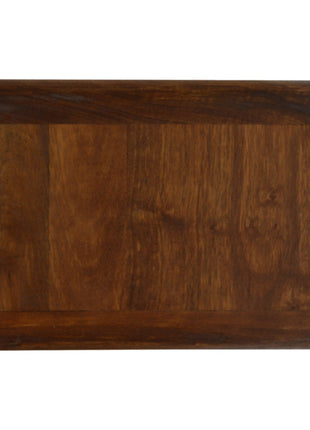 Floating Curved Chestnut Bedside