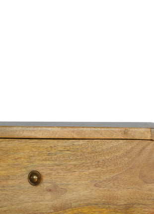 Oak-ish 2 Drawer Floating Bedside