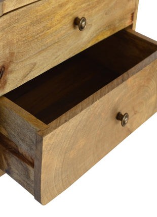 Oak-ish 2 Drawer Floating Bedside