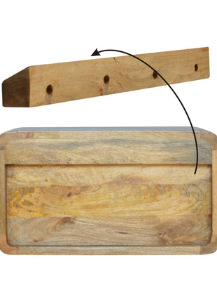 Oak-ish 2 Drawer Floating Bedside