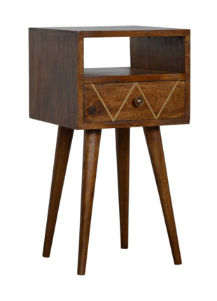 Mini Geo Brass Bedside