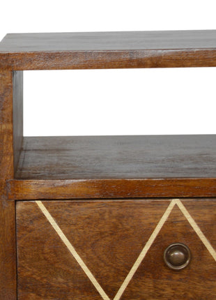 Mini Geo Brass Bedside