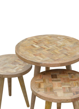 Taburetes nido de patchwork
