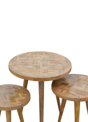 Taburetes nido de patchwork