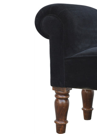 Black Velvet Bench
