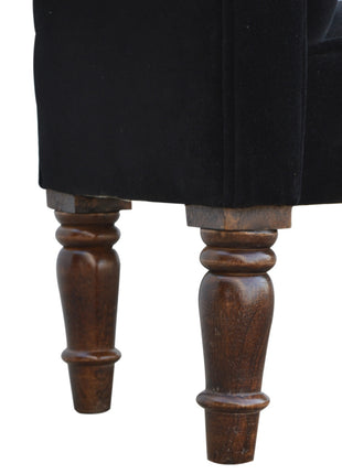 Black Velvet Bench