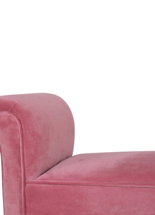 Pink Velvet Bench
