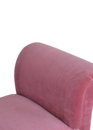 Pink Velvet Bench