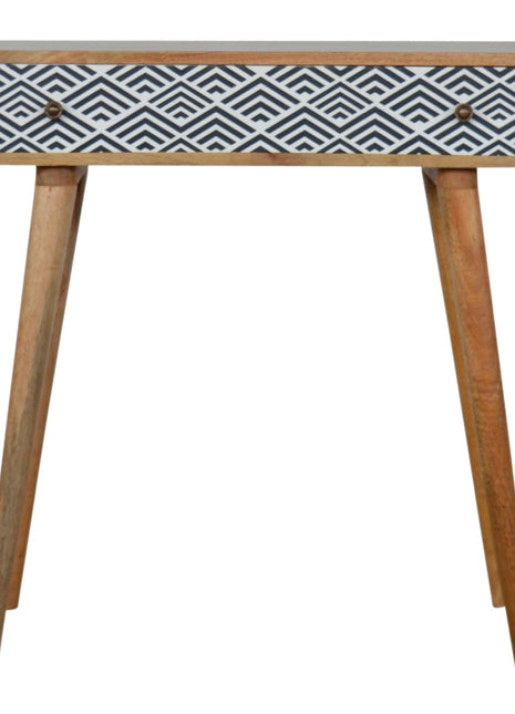 Monochrome Print Console Table