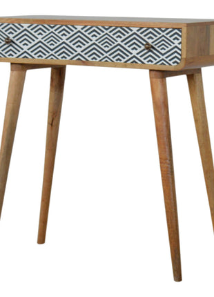 Monochrome Print Console Table