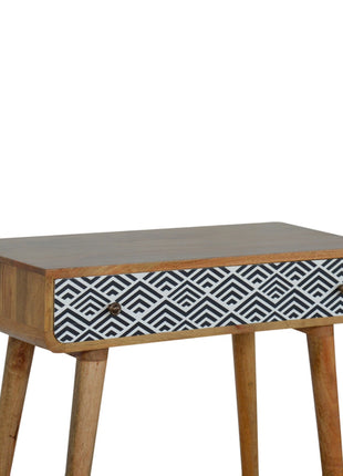 Monochrome Print Console Table