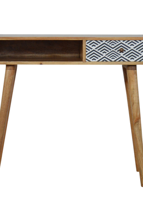 Monochrome Print Writing Desk