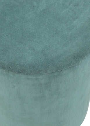 Large Emerald Velvet Footstool
