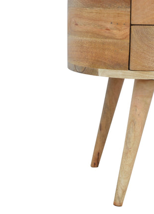 Rounded Bedside Table