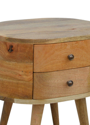 Rounded Bedside Table