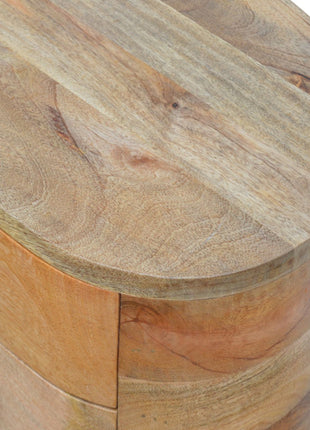 Rounded Bedside Table