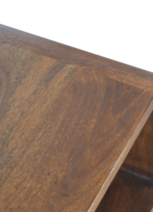Chestnut Curved Edge Bedside