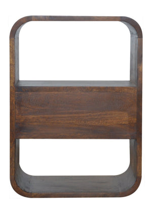 Chestnut Curved Edge Bedside