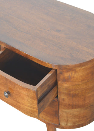 Chestnut Rounded Entertainment Unit