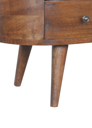 Chestnut Rounded Entertainment Unit