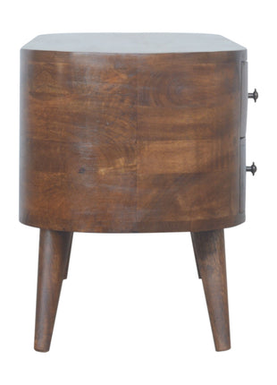 Chestnut Rounded Entertainment Unit