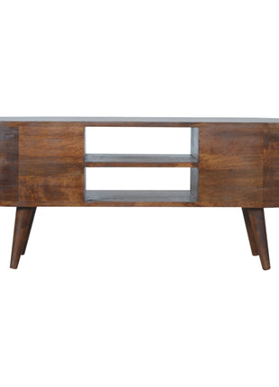 Chestnut Rounded Entertainment Unit