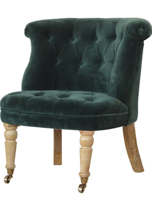 Emerald Velvet Accent Chair