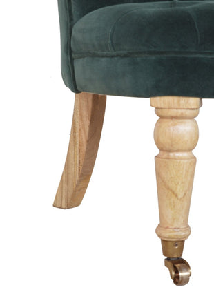 Emerald Velvet Accent Chair