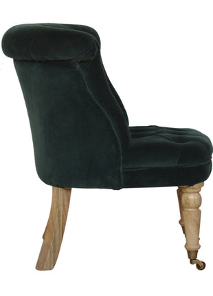 Emerald Velvet Accent Chair