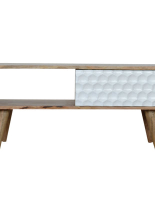 Honeycomb Carved Coffee Table