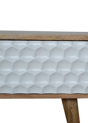 Honeycomb Carved Coffee Table
