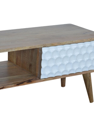 Honeycomb Carved Coffee Table