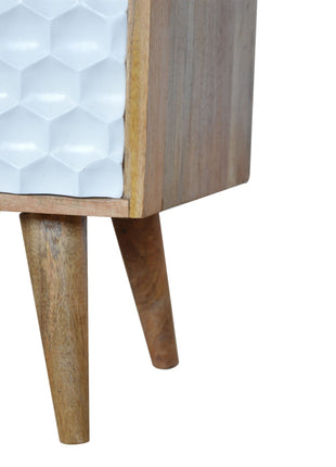 Honeycomb Carved Coffee Table