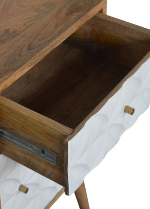 Daisy Carved 1 Door Bedside