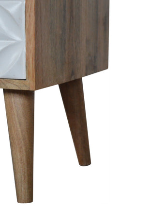 Daisy Carved 1 Door Bedside